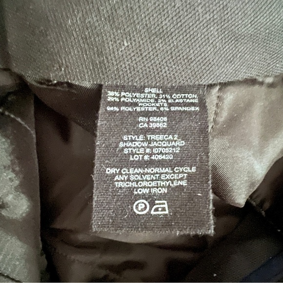 THEORY TREECA SHADOW JACQUARD CROPPED DRESS PANTS EUC SIZE 0 - Picture 6 of 6